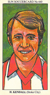Howard Kendall Stoke City 1978/79 the SUN Soccercards #640
